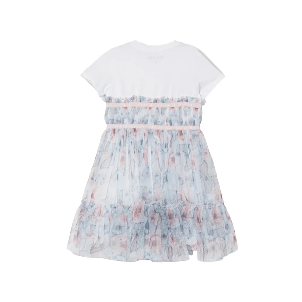 Vestito Bambina Bianco Stampa Farfalle - immagine 3