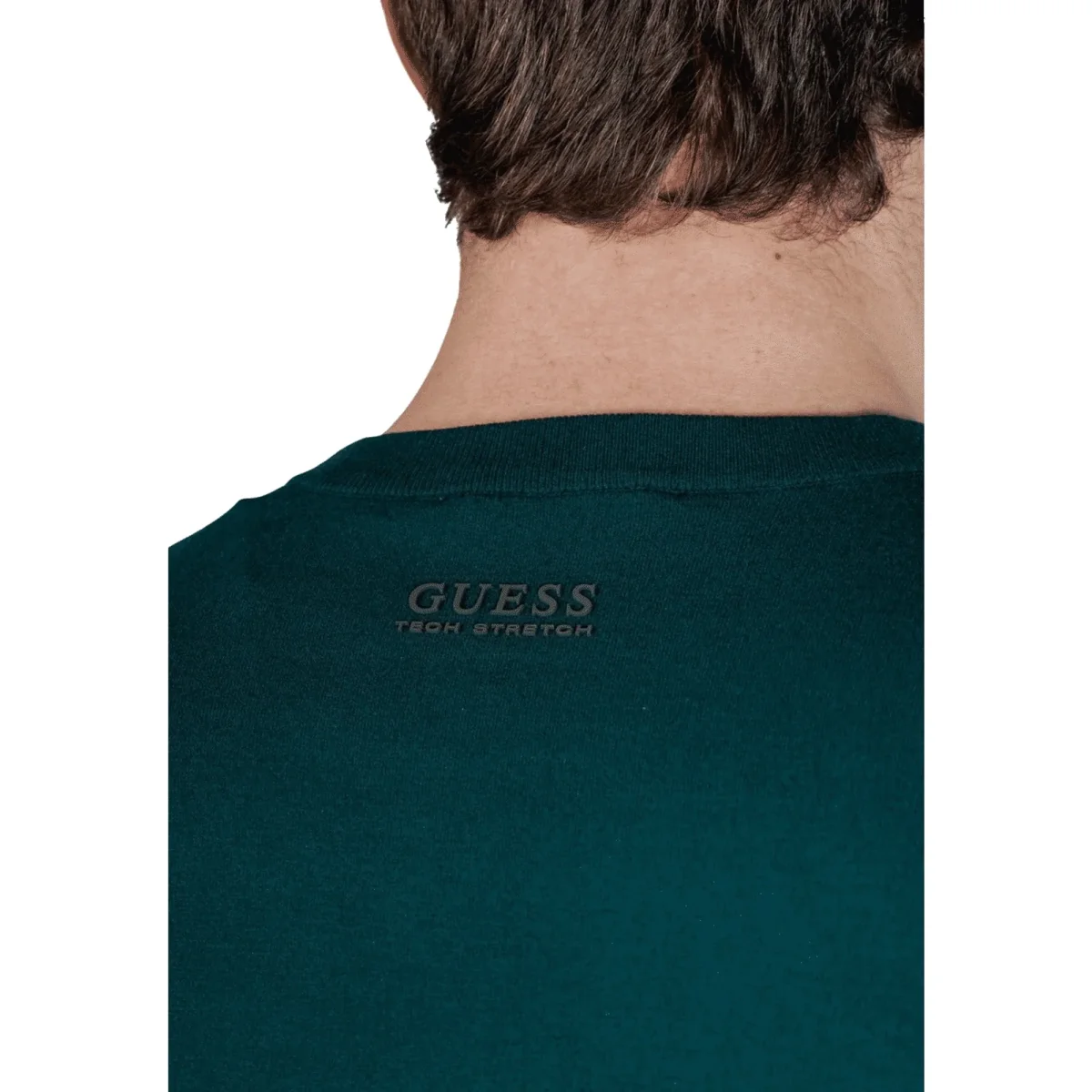 Maglia Uomo Verde Maniche Lunghe Scollo Tondo - immagine 4