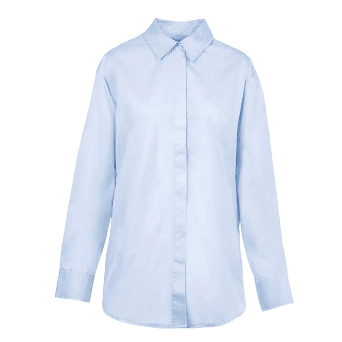GUESS Camicia da Donna in Cotone Popeline in azzurro - immagine 2