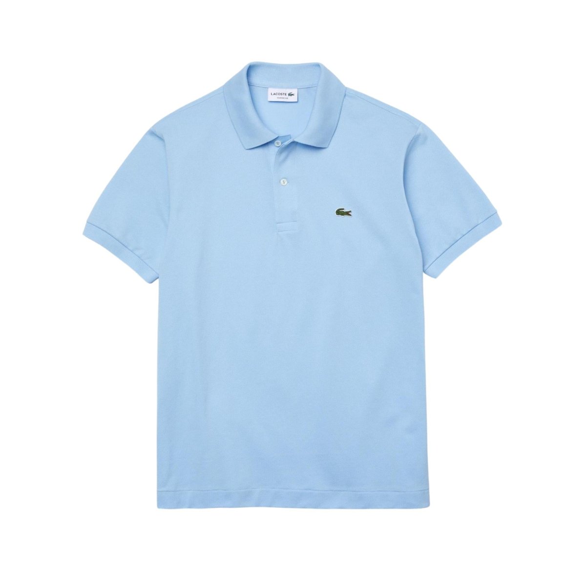 Polo Uomo con bottoni in madreperla Celeste - immagine 2