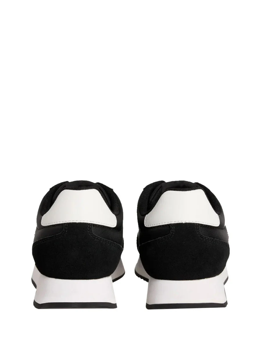 Sneakers Retro Runner Lace Up Uomo - Nero - immagine 3