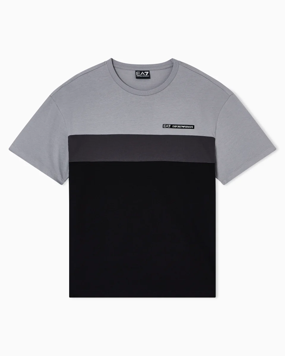 Emporio Armani T-shirt Athletic Color Block Cotone - immagine 2
