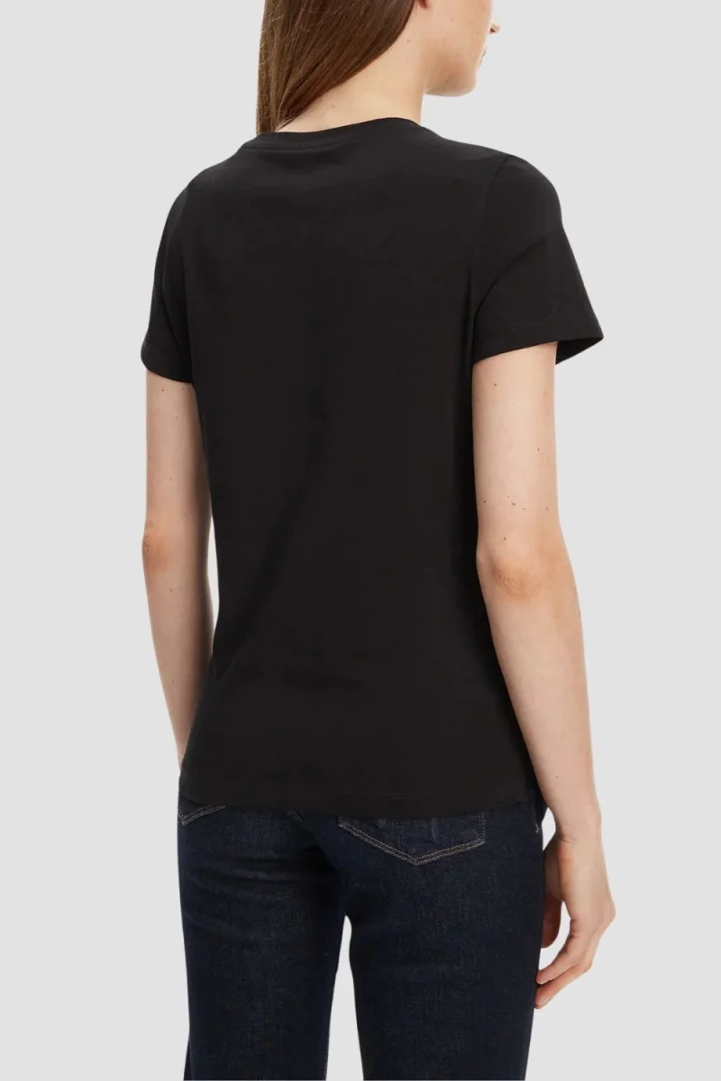 T-shirt Donna Pearls Love triangle Nero - immagine 3