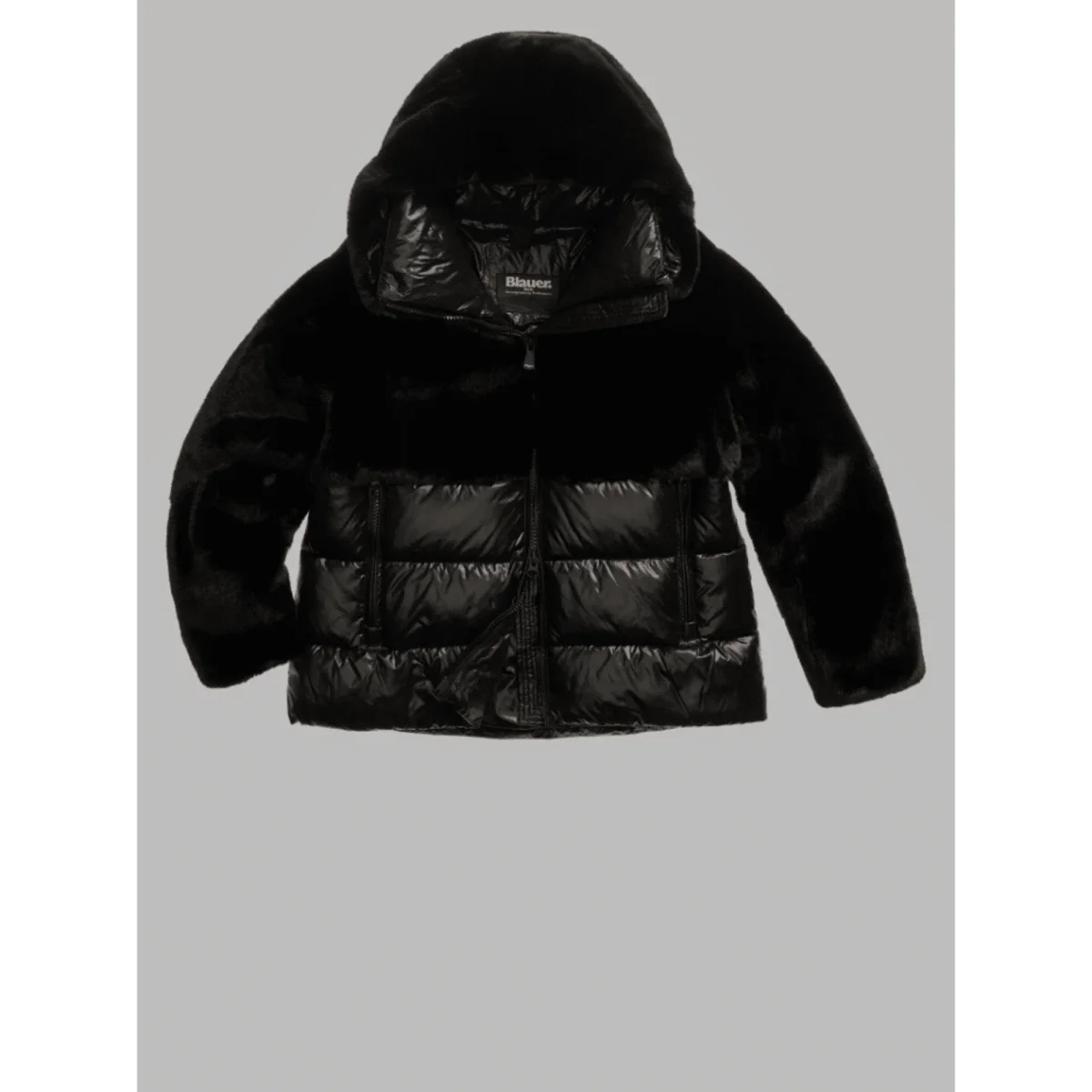 GIUBBETTO NYLON CON PELLICCIA ECO FANEVIL - immagine 4